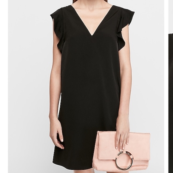 Express Dresses & Skirts - NWT Express ruffle sleeve shift dress